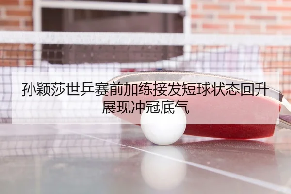 孙颖莎世乒赛前加练接发短球状态回升展现冲冠底气